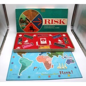 Vintage RISK Continental Board Game 1968 by Parker Brothers (no instructions)